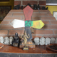 Simeon Taquira carries out at-home spiritual ceremonies. The Mayan cross is the center of the healing process.